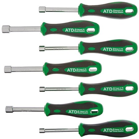 Atd Tools ATD 7-Piece Nut Driver Set - Metric 6258
